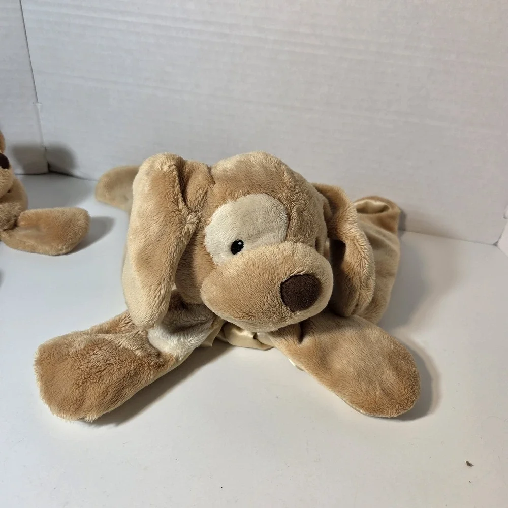 Baby Gund Spunky Huggybuddy Tan Puppy Dog Lovey Security Blanket / Spunky Dog Pl